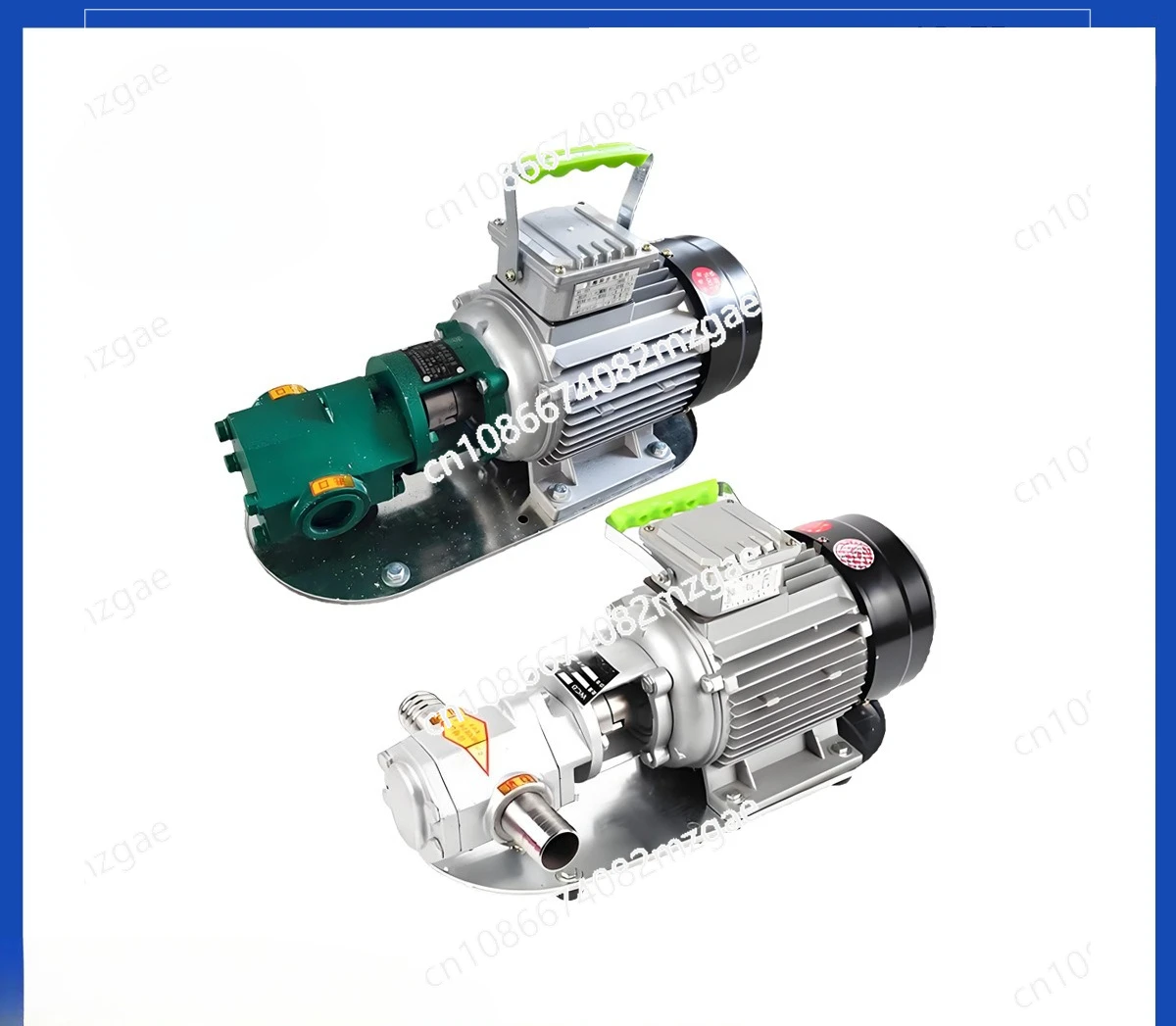 WCB-30/50 portable gear oil pump, 220V/380V with motor, cast iron oil transfer pump, gear pump, self-priming electric