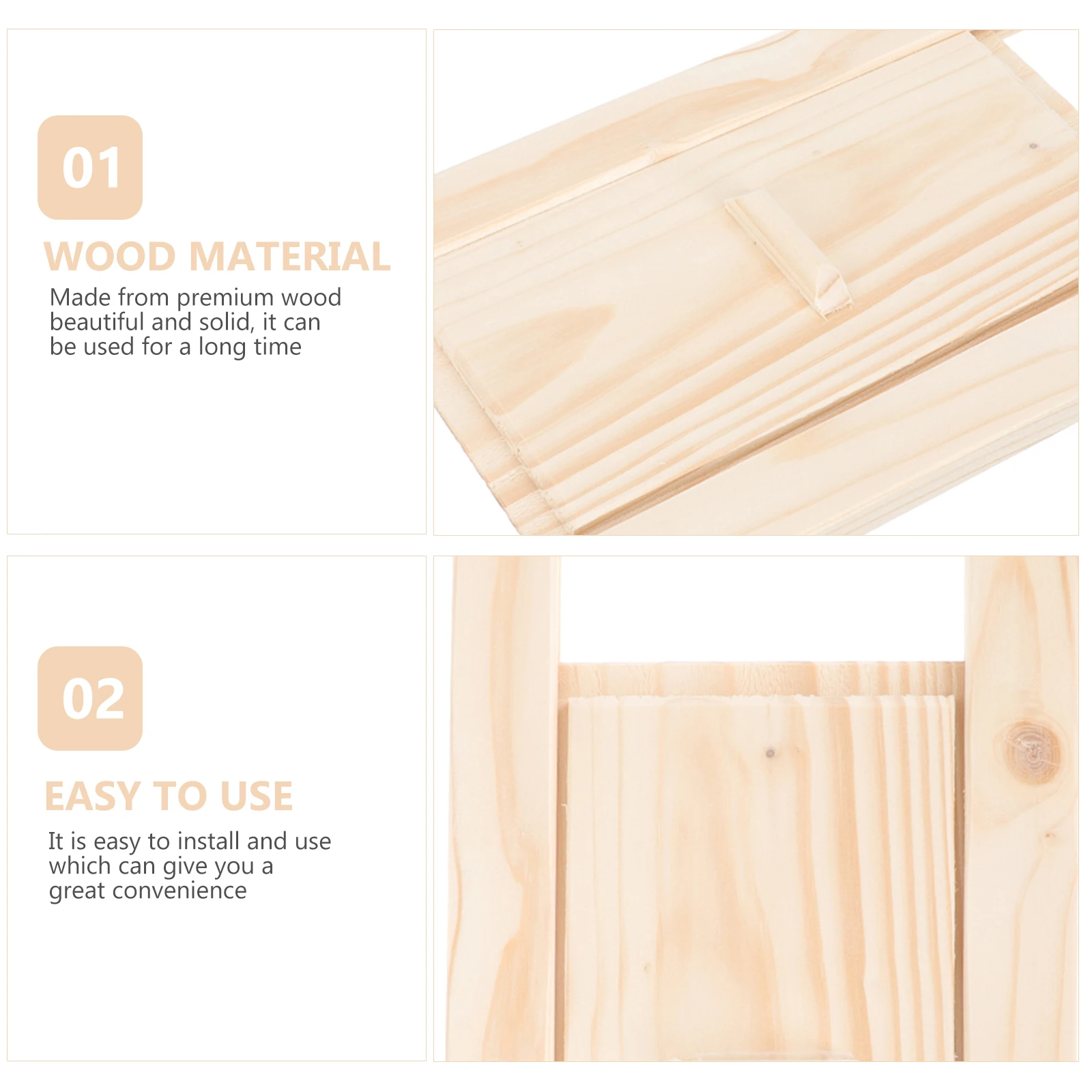

Adjustable Wooden Vent For Fresh Air Outlet Durable Ventilation Window Rectangle Ventilation Cover Accessory Sauna Ventilate