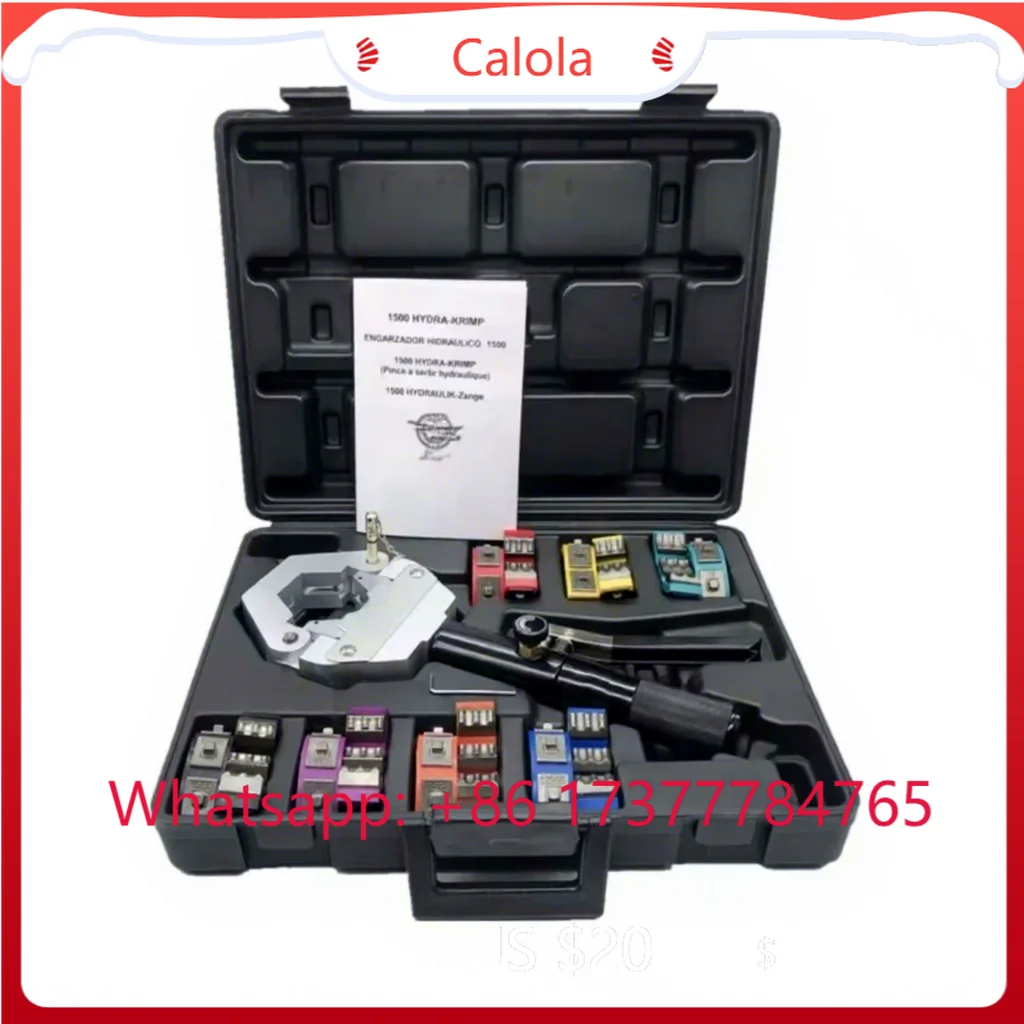 12V AC Fan Supply Automotive Air Conditioning Soft Hose Repair Tool 71500 Hydraulic Pipe Joint Crimping Machine