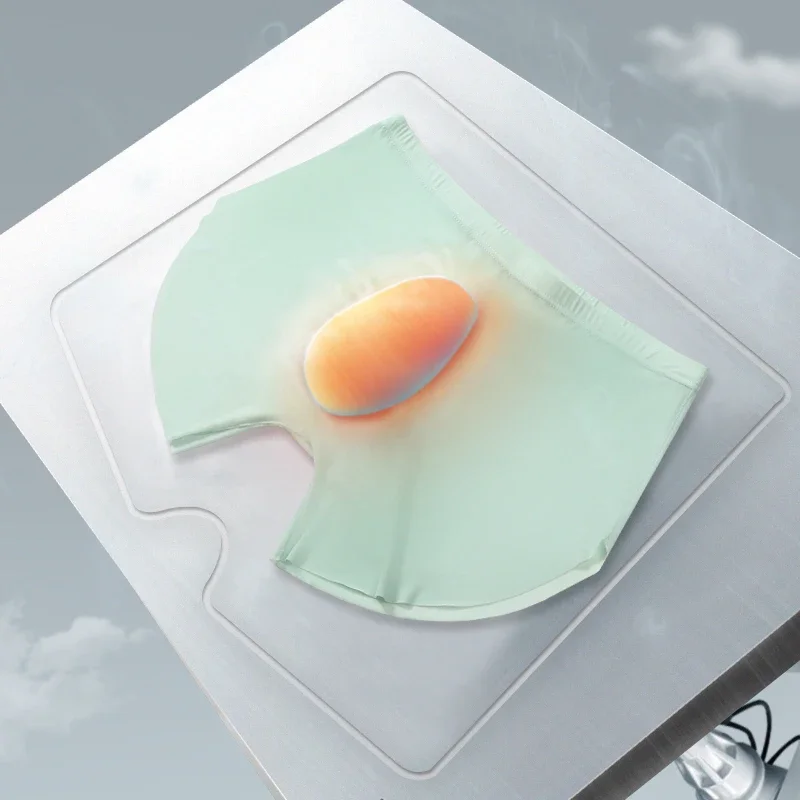 ملابس داخلية رجالية بدون خياطة من الحرير الجليدي، ملابس داخلية صيفية رفيعة ثلاثية الأبعاد للأولاد، سراويل رياضية ممتدة #3