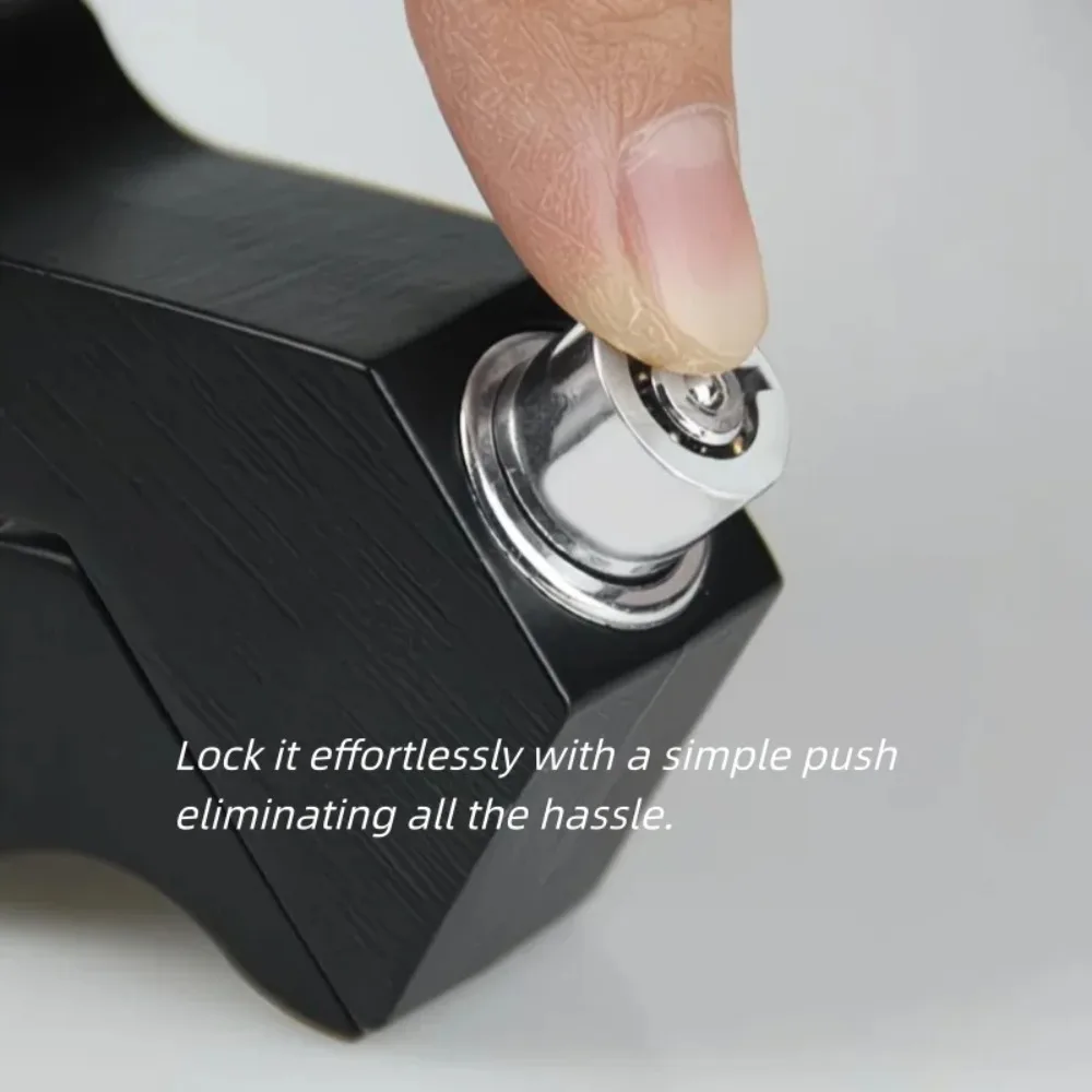 Universal Aluminum Alloy Motorcycle/Bicycle Handlebar Lock - Heavy Duty Anti-Theft for ATV/Dirt/Street Bikes, Tool-Free Install image 3