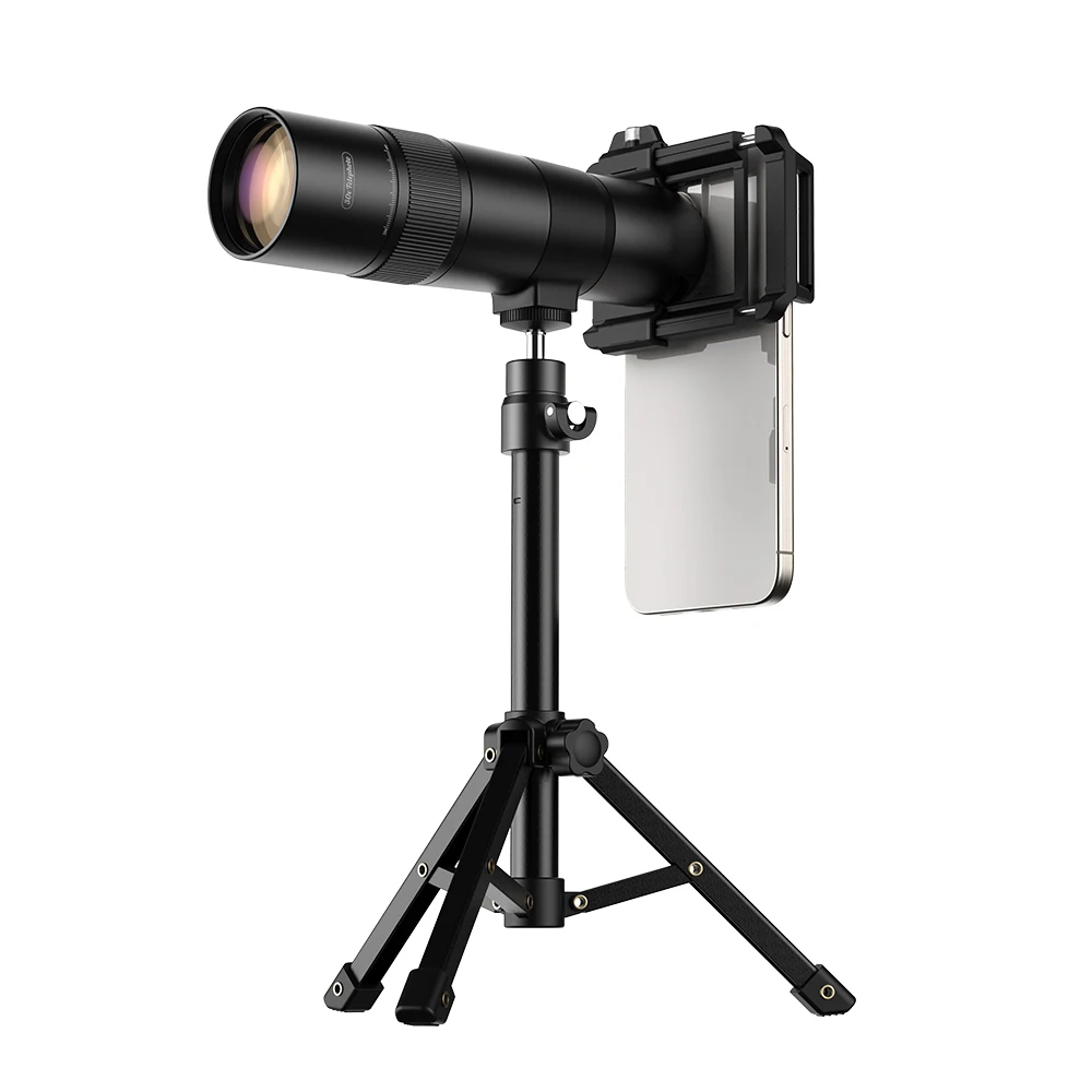 APEXEL 30x Monokular-Teleskop – HD-Ultra-Telobjektiv für Smartphones, mit Stativ – perfekt für die Vogelbeobachtung im Freien, Campi