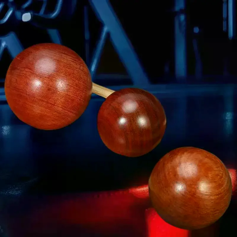 2 Pcs Stress Ball Chinese Style Carving Crafts Toys Desktop Health Baoding Balls Rosewood Massage