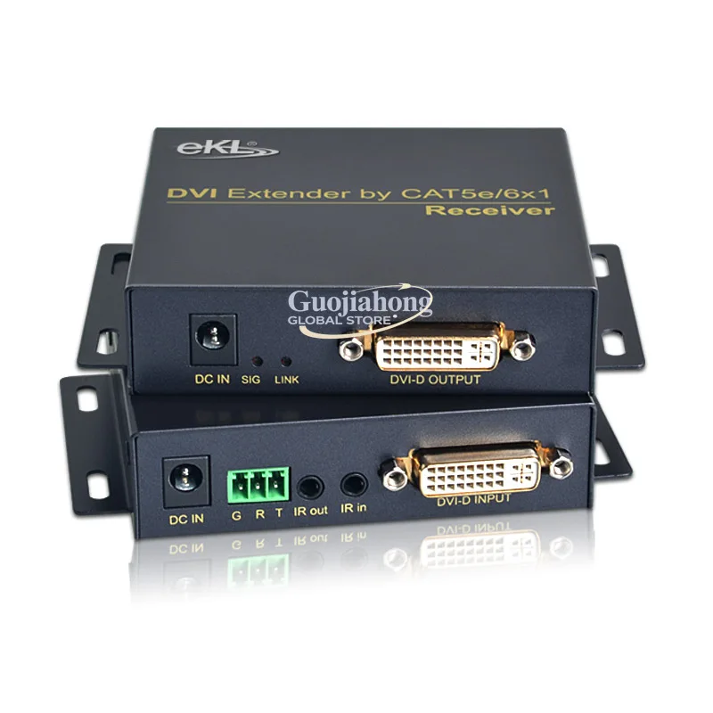 eKL-DE70 DVI extender 70m 4k * 2k network cable to rj45 extension transmission signal amplifier
