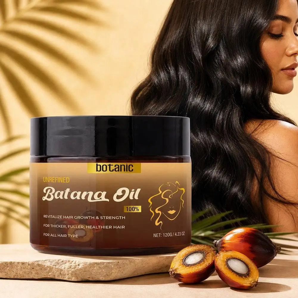 120g Botanic Unrefined Batana Oil 100% Pure Natural Hair Oil Repair Strengthen Hair Roots Promote Hair Growth For All Hair Types