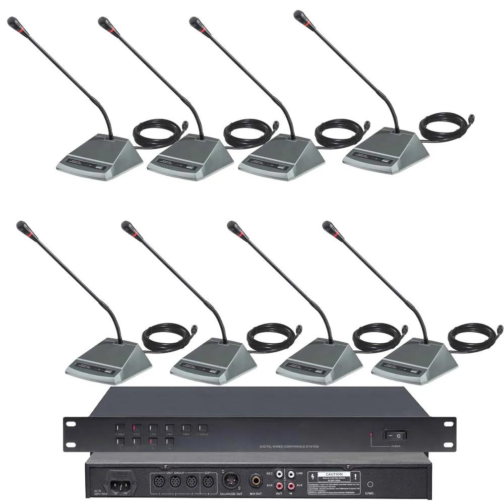 CCS200 48 Table Gooseneck Conference Microphone System Meeting Room Solutions President Delegate Mics MiCWL A350M-A04