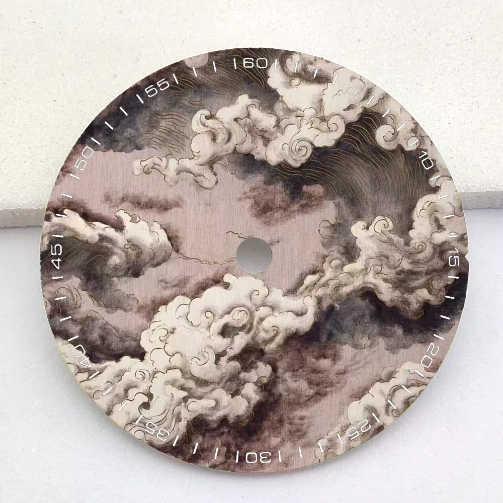 NH35 Dial 28.5mm Silk Screen Custom Dial Watch Parts Replacement Accessories Support Custom Logo NH35 Watch Dial