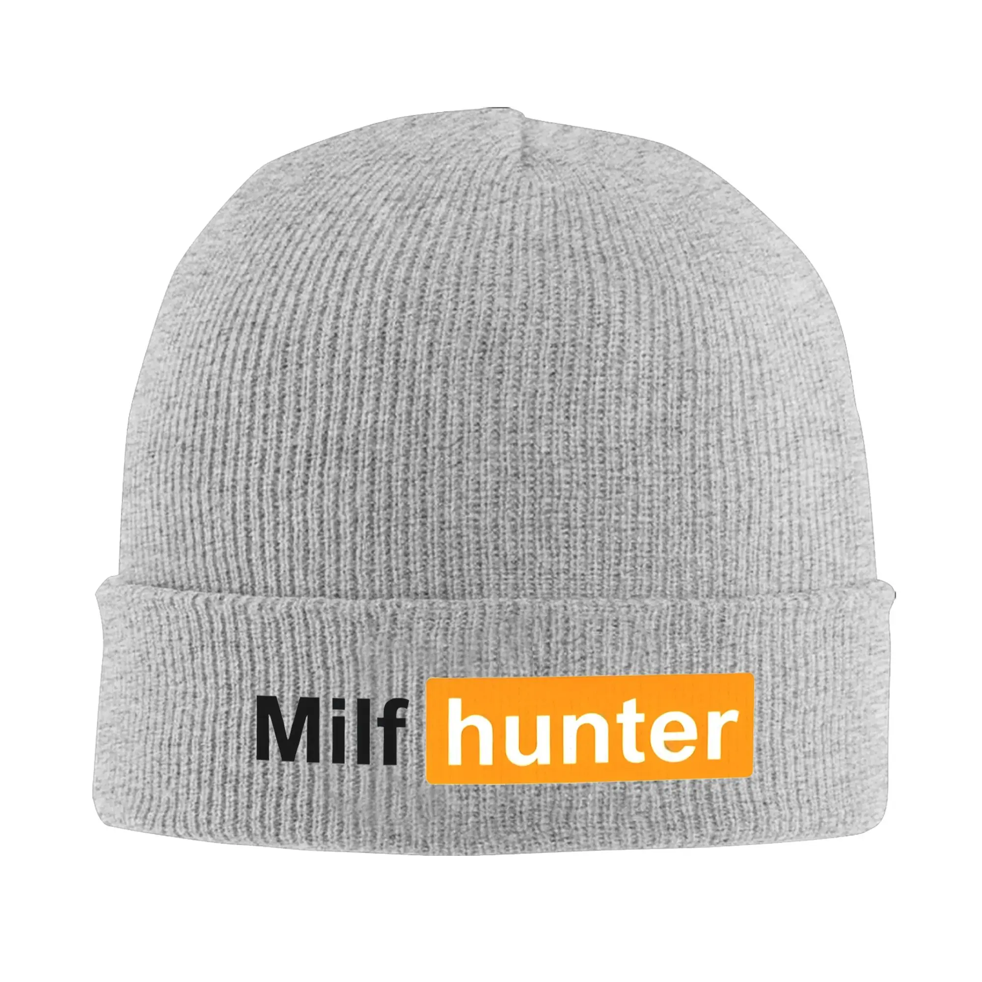 MILF Hunter Humor Joke Winter Skullies Beanies Hat Warm Autumn Knitted Hats Bonnet Caps for Women Men