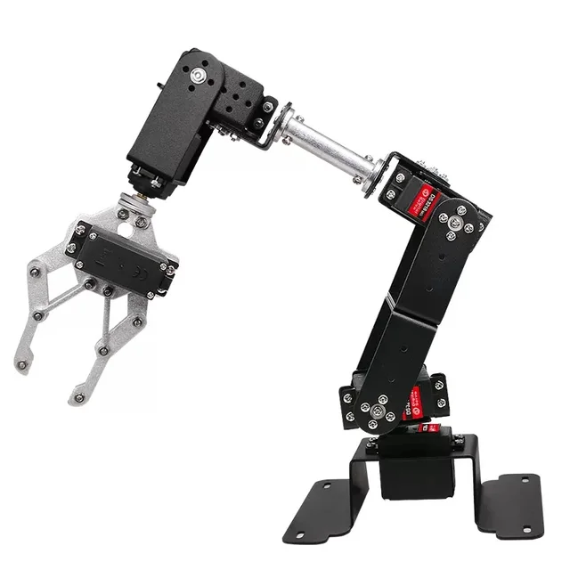 Manipulator robota 6 DOF MG996 Zestaw mechanicznego zacisku ramienia ze stopu metali dla robota Arduino DIY Ki dla UNO/ESP32 Programowalny