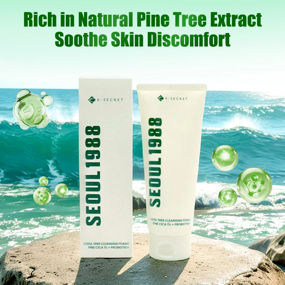 

Набор для ухода за кожей Seoul 1988, очищающее средство для лица с натуральной сосновой эссенцией, глубокая очистка | Крем для глаз с ретинолом и эссенцией протеина улитки