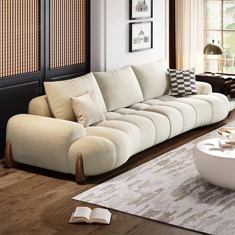 

Double Nordic Living Room Sofa Minimalist Modern Family Comfortable Sofa Relaxing Elegant Canape Salon De Luxe Home Decor