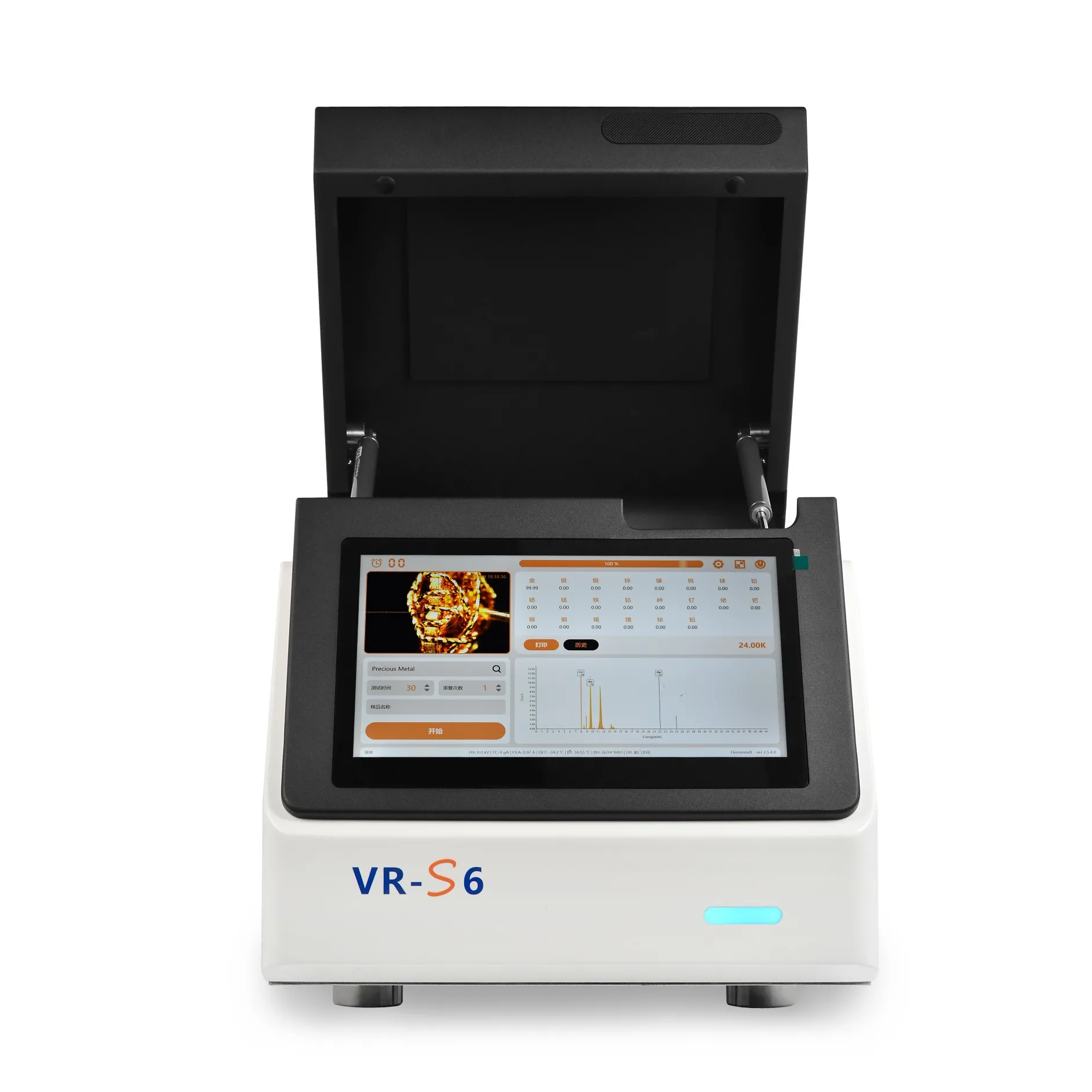 S6 XRF Desktop Gold Purity Analyzer Connecting to Computer