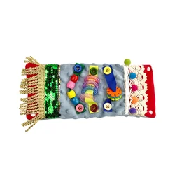 Elder Dementia Sensory Toy Fidget Blanket Pressure Anxiety Relief Plush Sensory Mat Arm Pillowcase Decompress Touch Sensory Mat