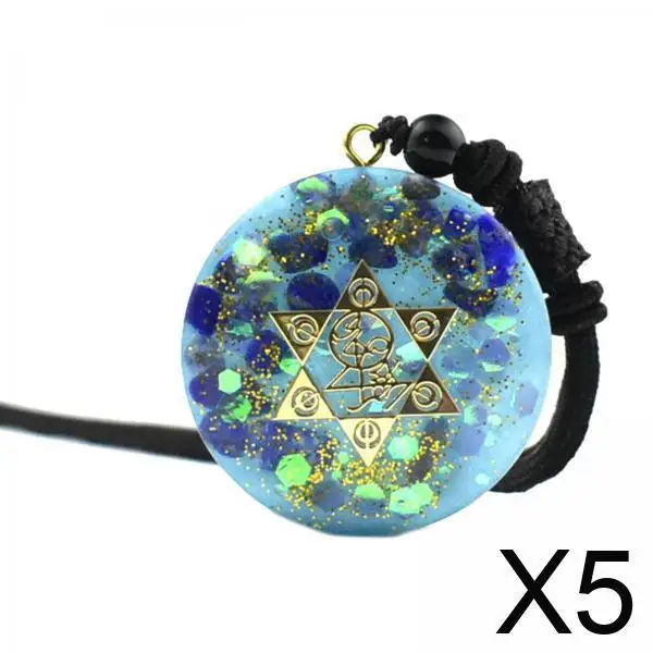 

Geometry Orgone Pendant Necklace Reiki Energy Amulet Crystal Jewelry for Wellness and Spiritual Healing