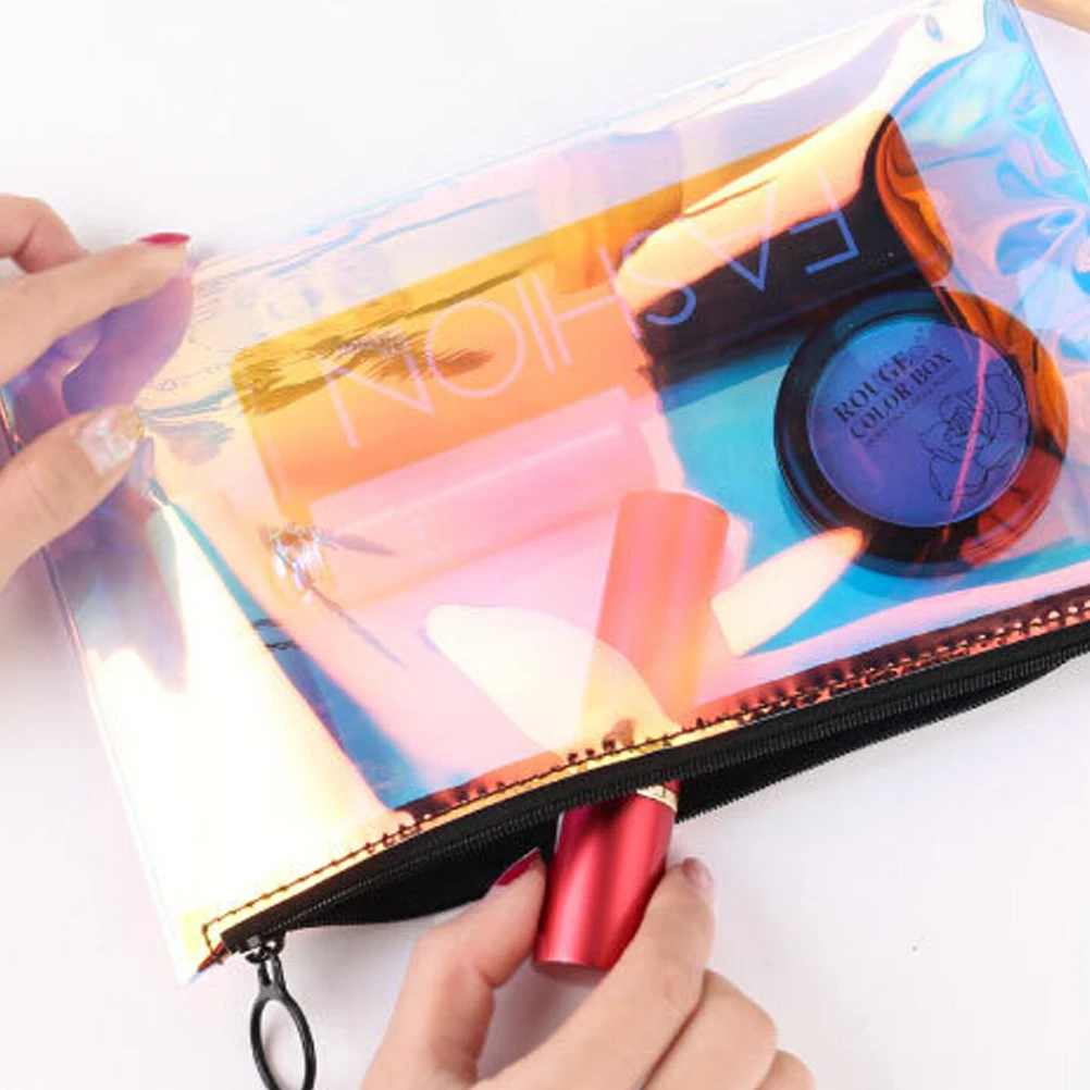 

Waterproof Pvc Bag Travel Toiletries Organizer Pouch Portable Makeup Storage Bag For Gym Camping Business Trip Large