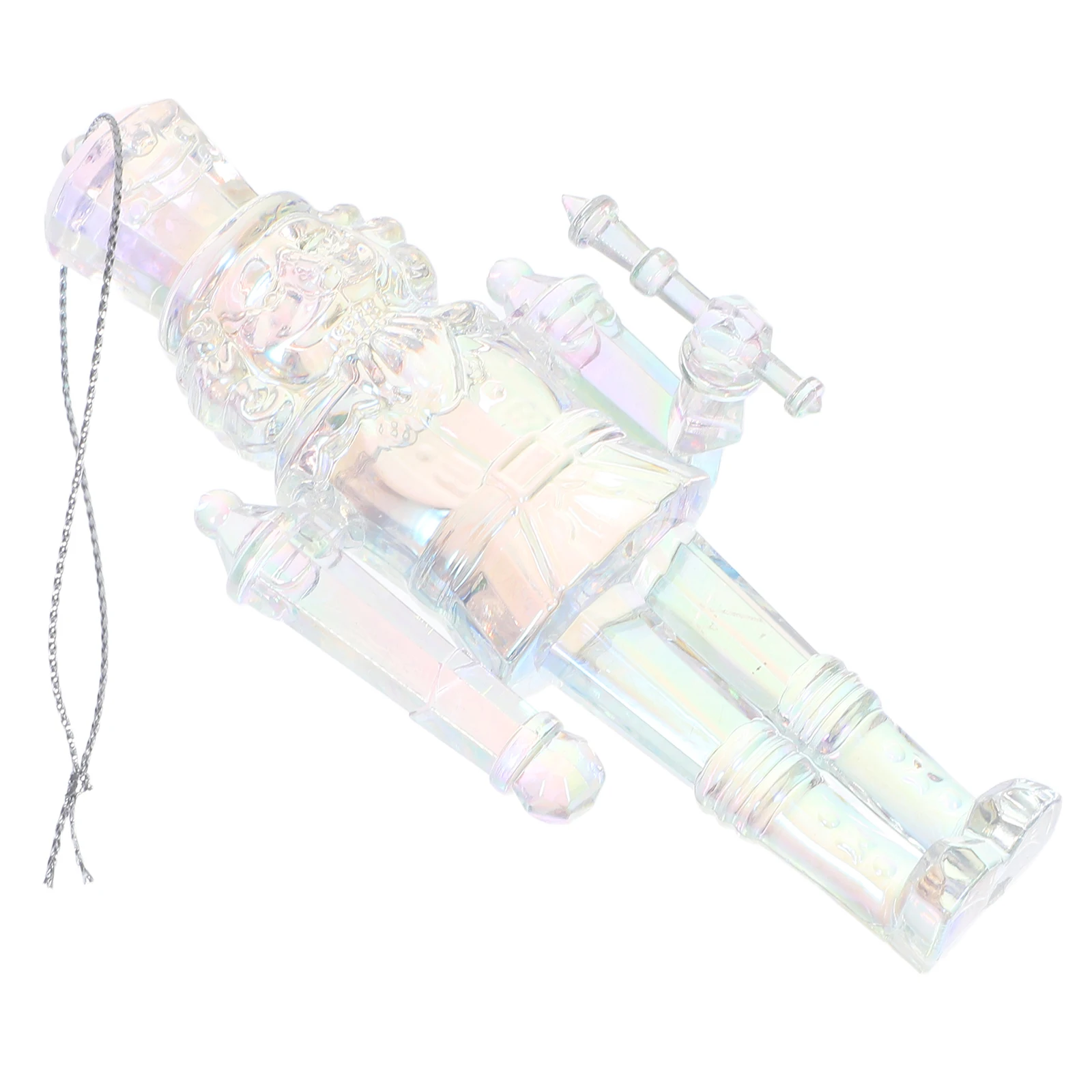 

Decor Christmas Hanging Nutcrackers Acrylic Ornaments Craft Decors Transparent Pendant