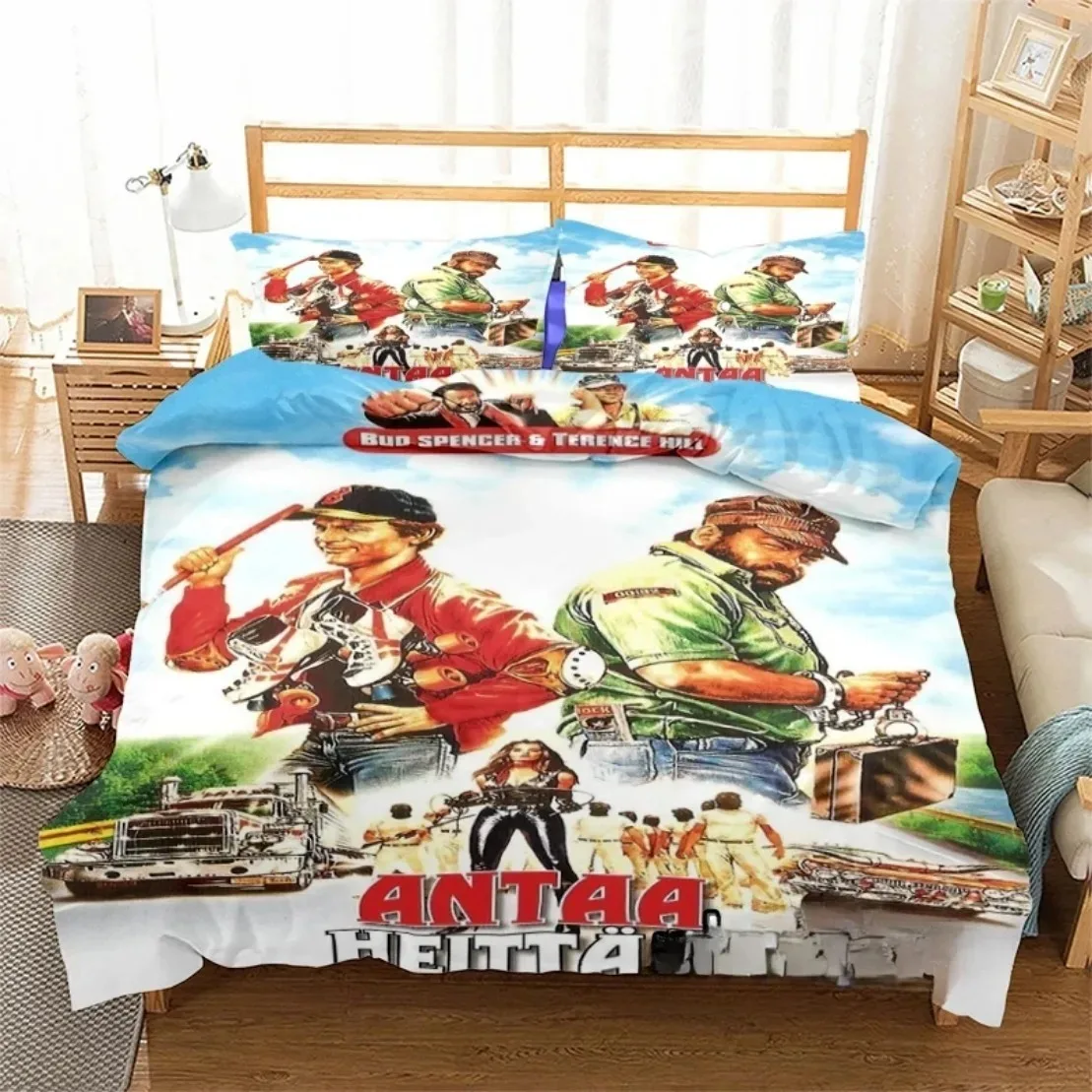

3D Printed Film Bud Spencer Terence Hill Bedding Set Duvet Covers Pillowcases for Teens Single Double Queen King