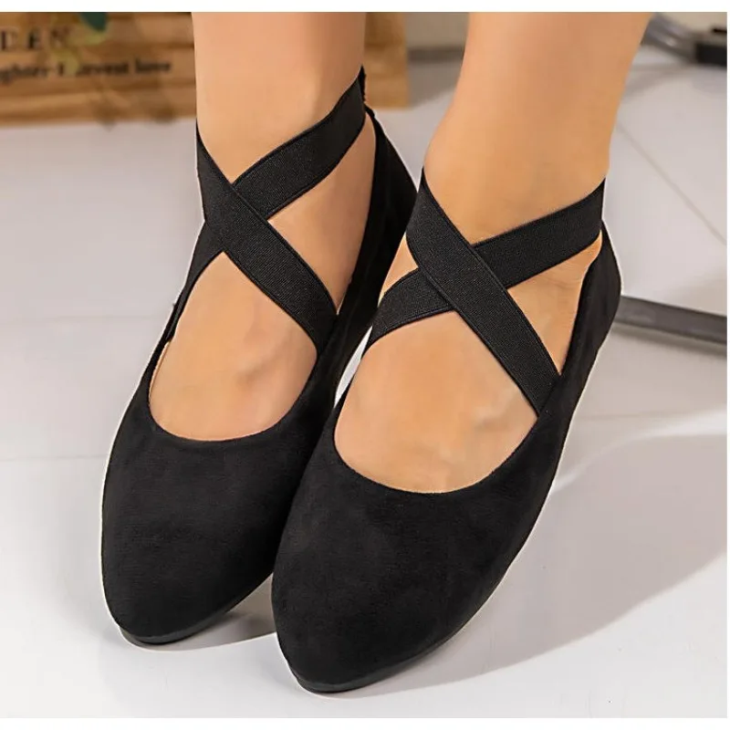 New Arrival 2026 Women's Loafers Roman Retro Style High Quality Large Size Casual Solid Color Dancing Shoes Comfortable