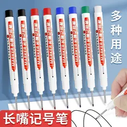 5 Colors White Long Tip Marking Pen 20mm Permanent Deep Drill Hole For Carpenters Builders Construction Hardware Bathroom