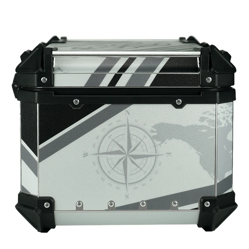 High Quality F2-MOTO 55L Motorcycle Trunk Aluminum Alloy Quick-Release Decal Style Hot Selling