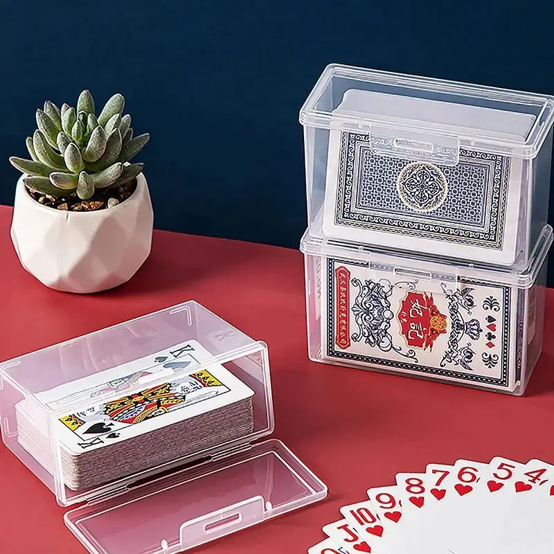 New Transparent Plastic Boxes Playing Cards Container PP Storage Case Packing Poker Game Card Box For Board Games image 6