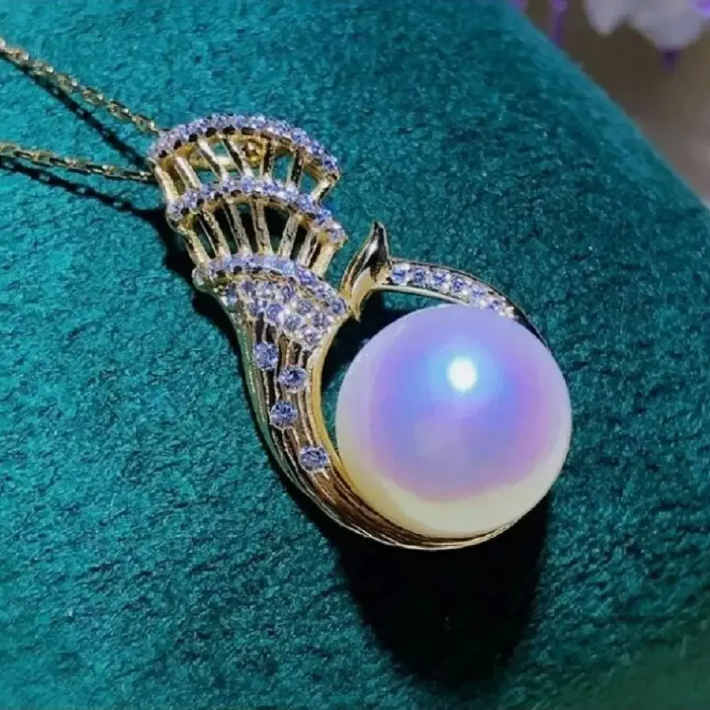 18 ''اللؤلؤ قلادة قلادة 11-12 مللي متر ضخمة AAAA حقيقية أكويا الأبيض قلادة 925S شحن مجاني العناصر