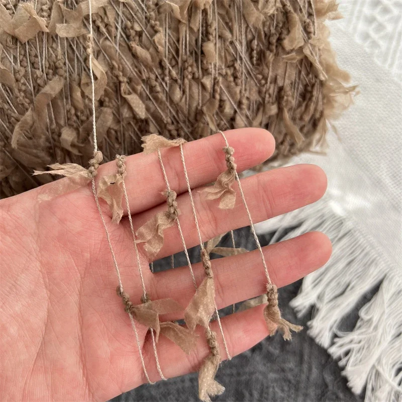 Solid Color Butterfly Yarn for Hand Knitting, Fancy Parnter Thread for Crocheting Sweater Hat for Women and Children, 100-500g