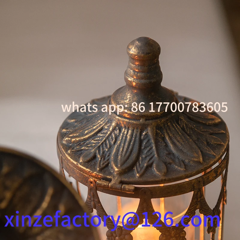 Customizable older ornament floor-toceiling wrought iron decorative oil lamp balcony garden light garden atmosphere candle stand