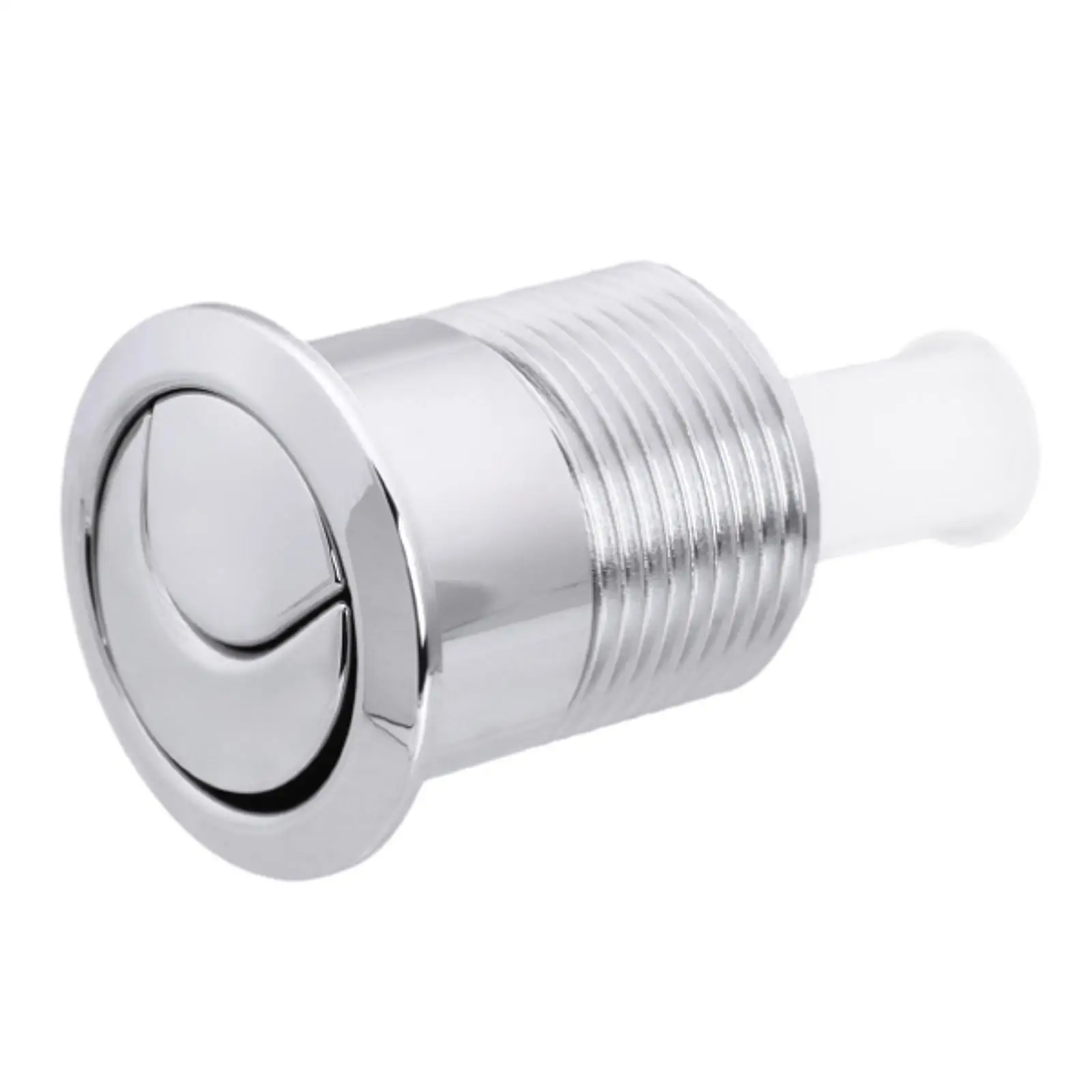 Double Push Toilet Tank Button ABS 48mm Thread Flush Valve Replacement Round Top Plunger for Bathroom Setup