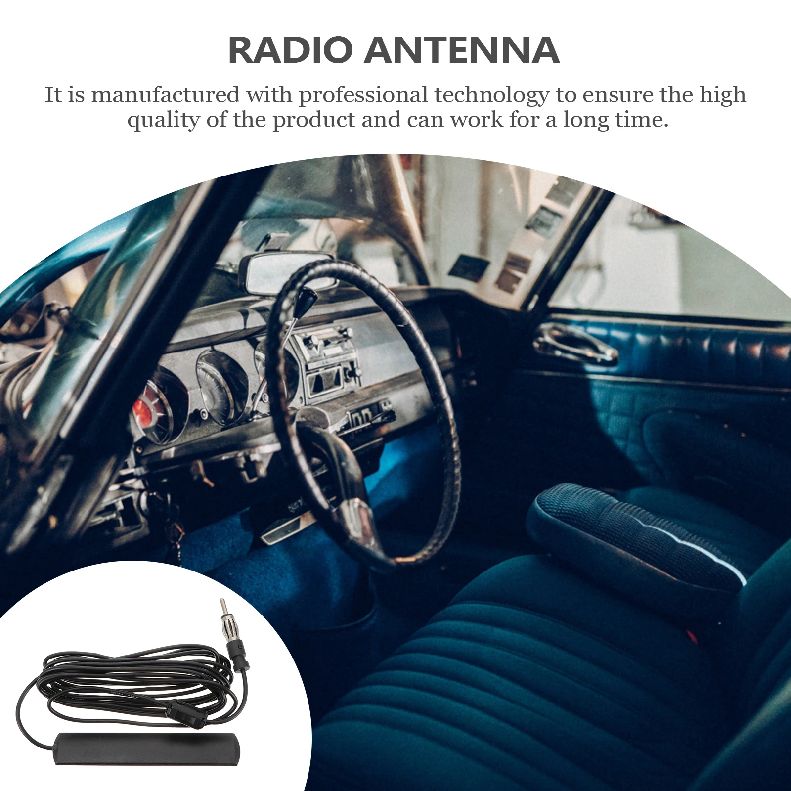 

Car Fm Antenna Adhesive Patch Antenna For Auto Truck Boat Camper Universal Aerial Install