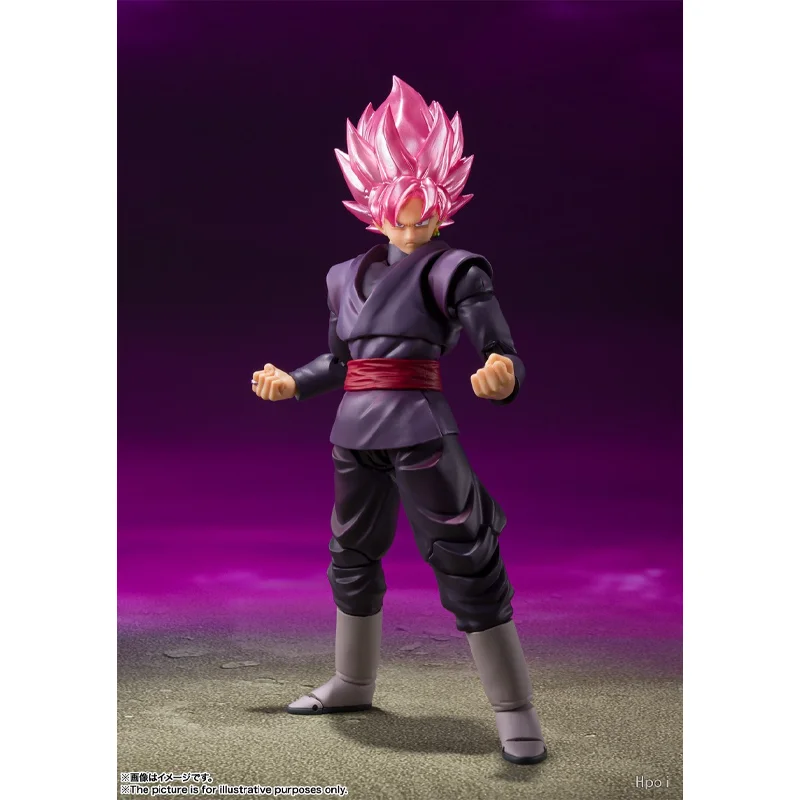 Bandai Original Shf Dragon Ball Super Zamasu Goku schwarz Anime Action figur Spielzeug für Jungen Mädchen Kinder Kinder Geburtstags geschenke