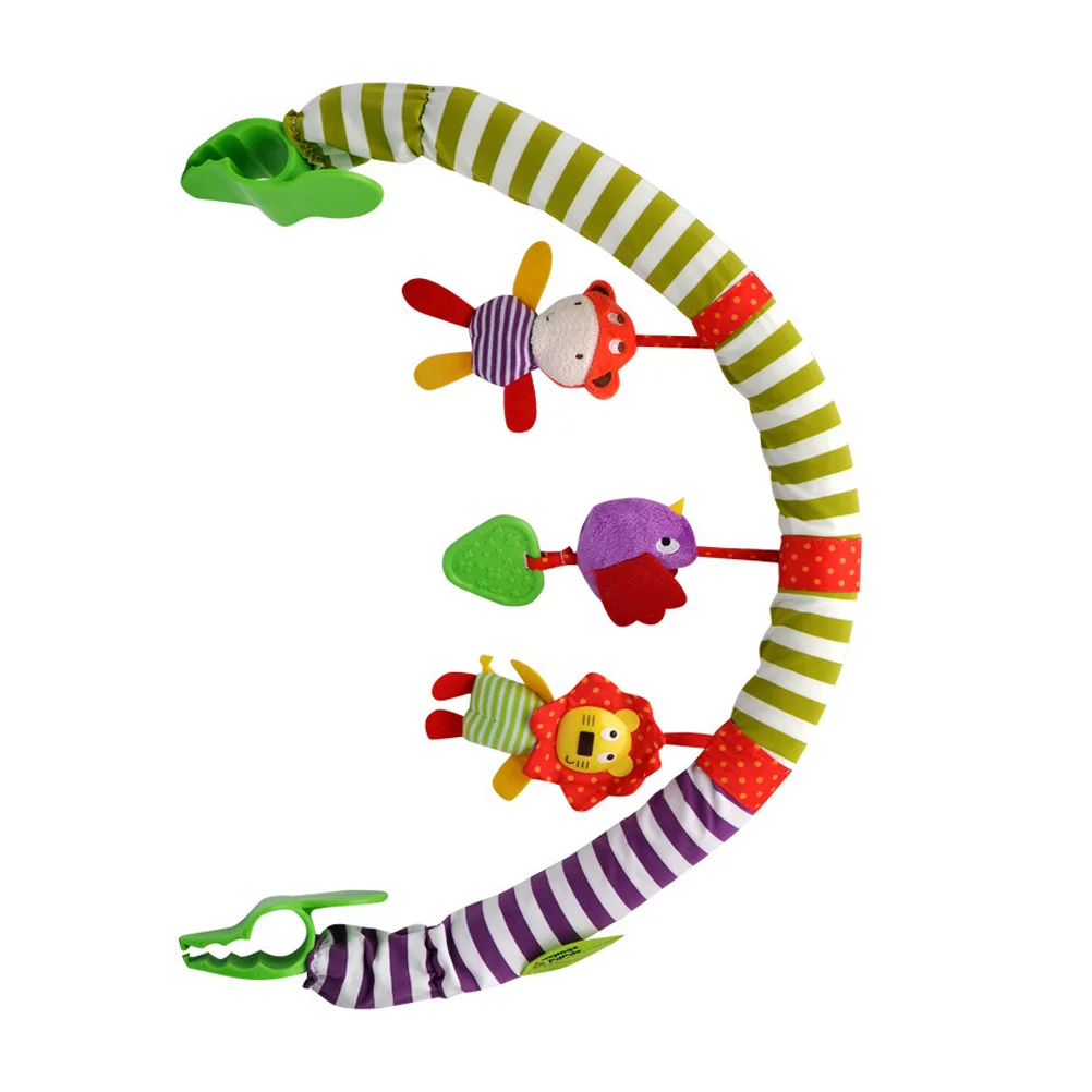1 pz musica per bambini campana sospesa culla passeggino design animale campanello per neonati sonagli sviluppo coordinazione sensoriale