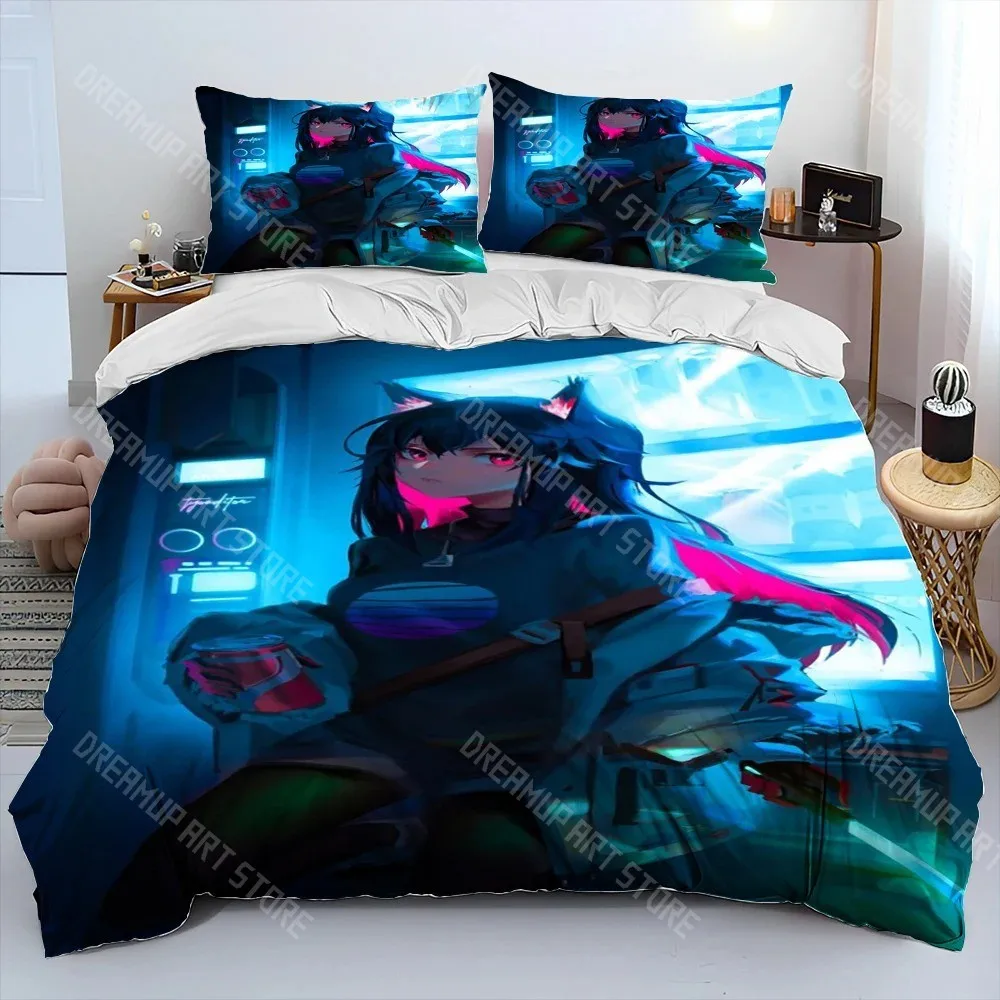 3D Printed Darling in the Franxx 02 Zero Two Bedding Set for Boys Girls Duvet Cover Twin Queen King Full Single Double Sizes