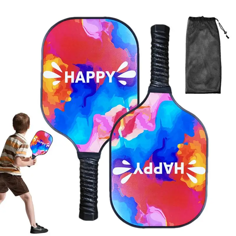 

Pickle Ball Racket Family Set Pickle Ball Rackets 2 Pack Lightweight Fiberglass Sports Pickle Ball Paddle For Women Men Outdoor