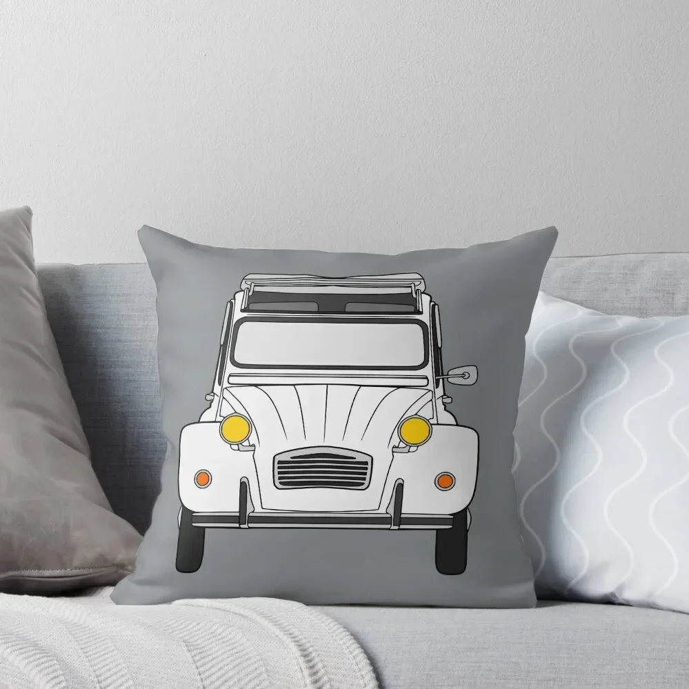 

Citroen 2CV white color Throw Pillow Decorative Cushions christmas pillow case Anime pillow