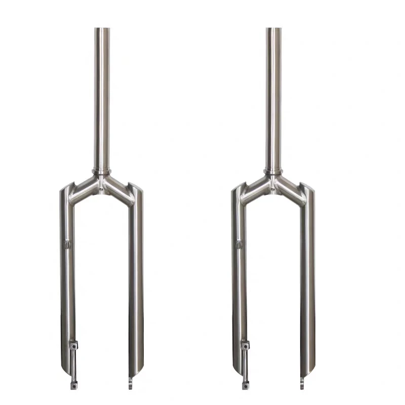 Bicycle parts titanium front fork quare shoulder fork