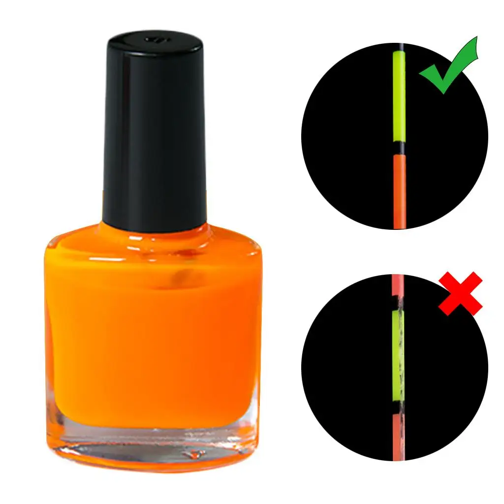 8ml pesca galleggiante vernice galleggiante boa fluorescente fai da te, pesca sul ghiaccio bobber schiuma strumento di pesca a molla