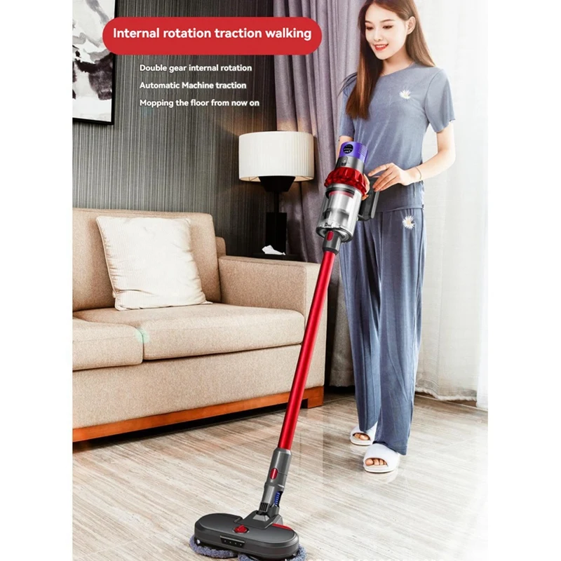 A44F-Electric Floor Mop Head For Dyson V7 V8 V10 V11 Vacuum Cleaner Parts Wet And Dry Spray Brush Head With Switch Lock