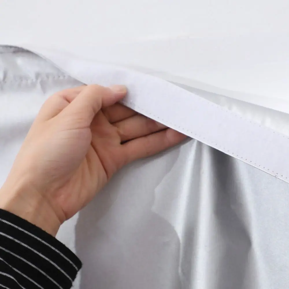 Punch Free Window Sunshade Curtain Portable Travel Blackout Removable Double Sided Silver 99% Shading Anti-UV Curtain