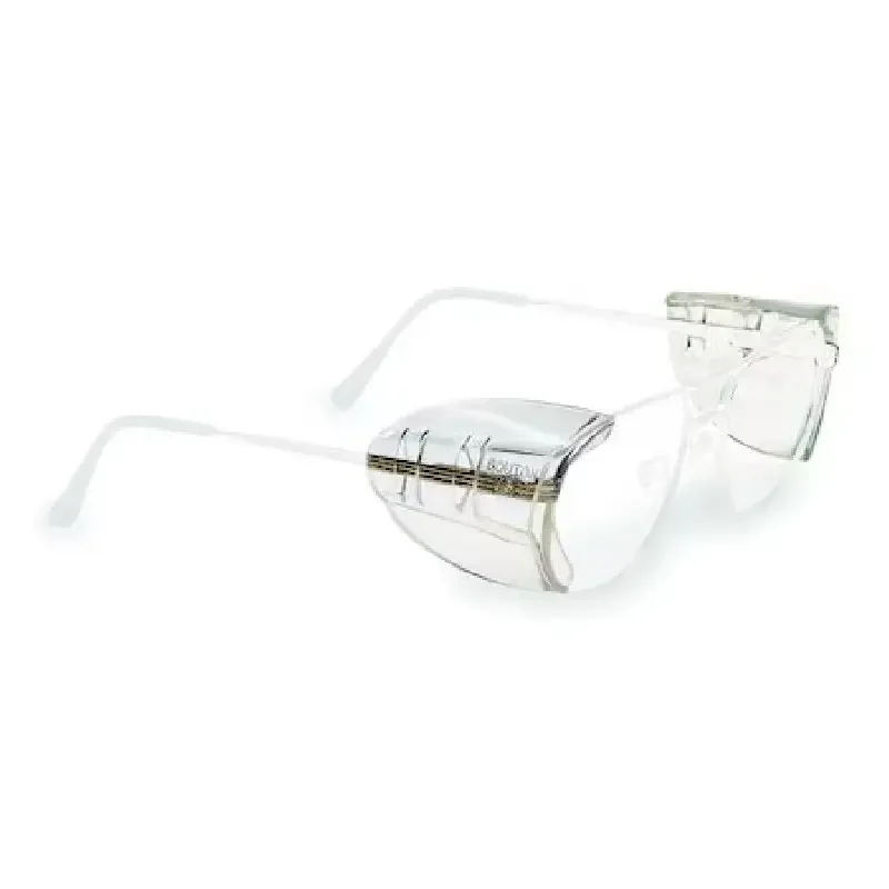 Slip-On Sideshield, For Safety Glasses, Conforming, Plastic, Clear, Universal Fit, 1 Pair