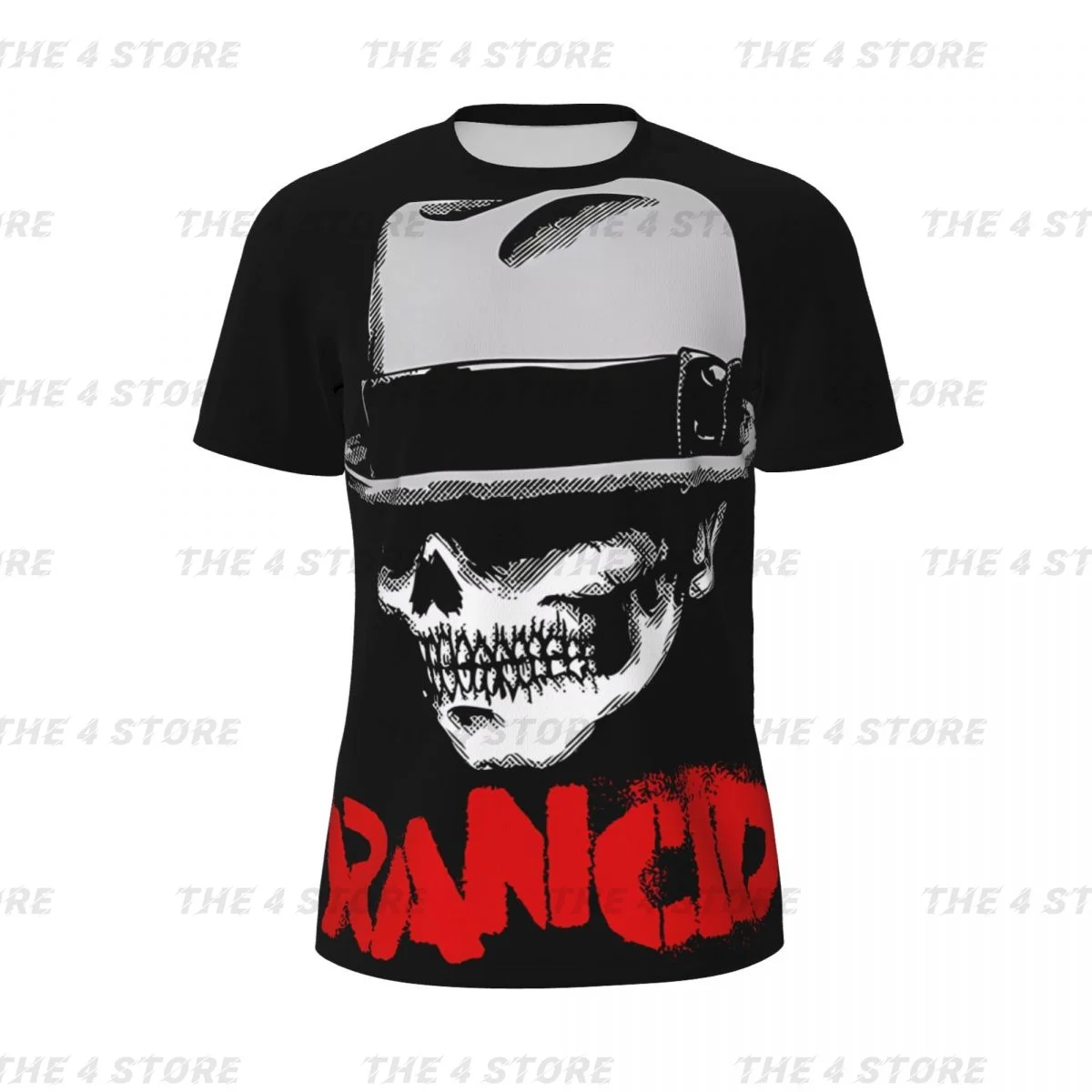 

Rock Punk Rancid 100% polyester Men Short Sleeve Top Funny Tee Clothes Girls Training Uniform Clothing T-shirt