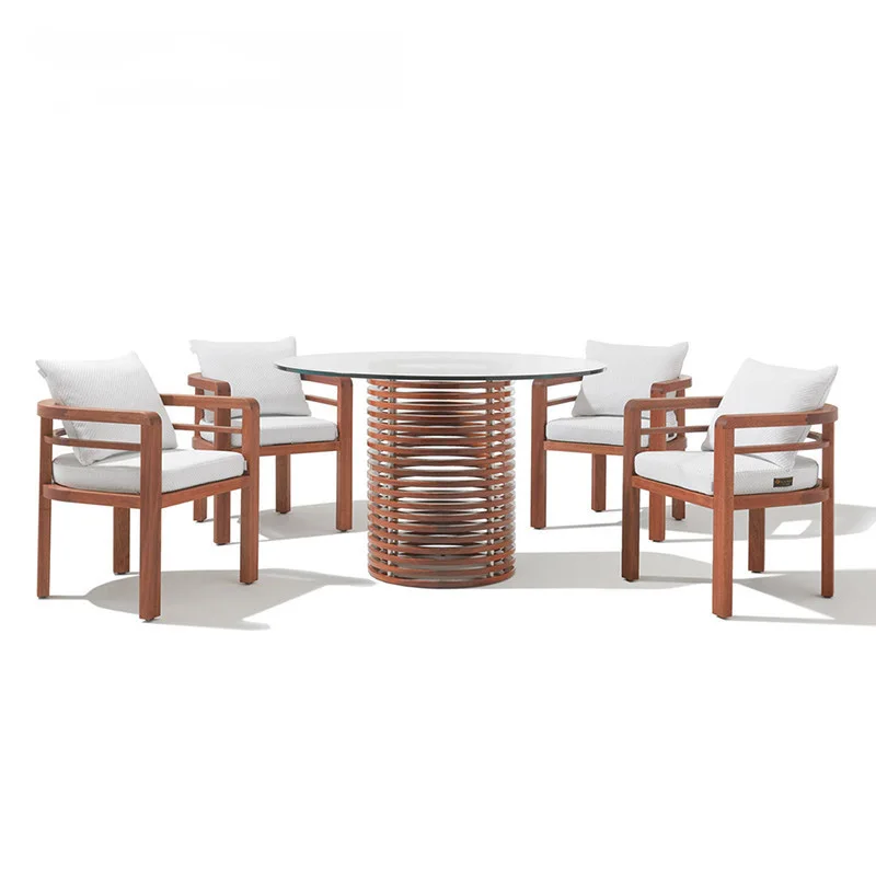 

Современные садовые стулья для ресторана, комбинированный газон на открытом воздухе, скандинавские садовые стулья, деревянная мебель для отеля, Sedia Per Giardino MHHYY