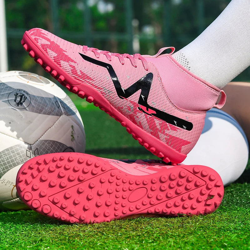 Nowe męskie buty piłkarskie korki sportowe buty piłkarskie Futsal mecz ultralekkie antypoślizgowe profesjonalne unisex oddychające hurtowo