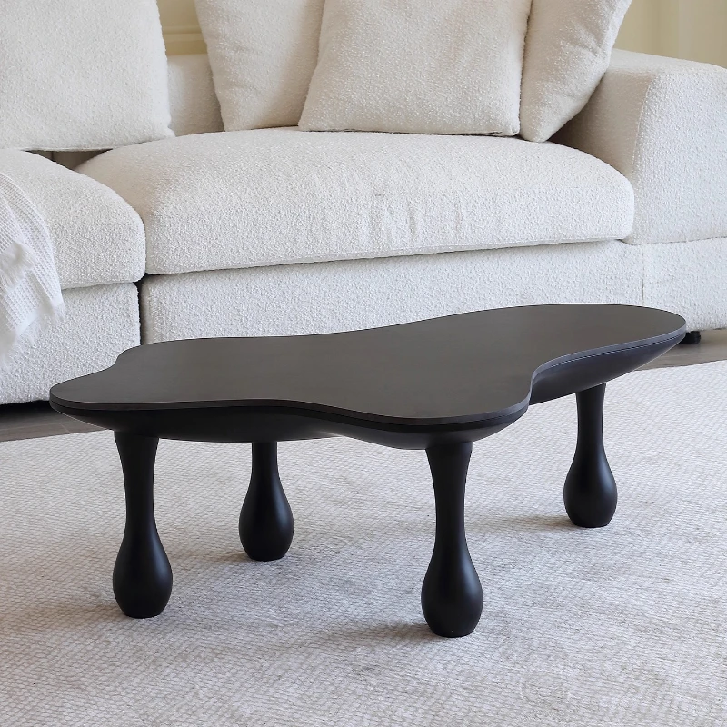 

Irregular Storage Coffee Table Black Designer Luxury Decor Coffee Table Nordic Japanese Mesa De Centro Sala Home Furniture