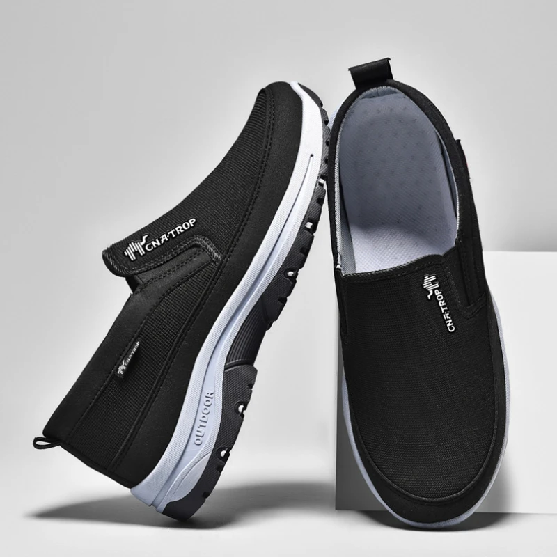 Mens Casual Sports Shoe Classic Mesh Breathable Walking Loafers Soft Sole Comfort Men Slip on Lazy Shoes Plus Size 39-46 Zapatos
