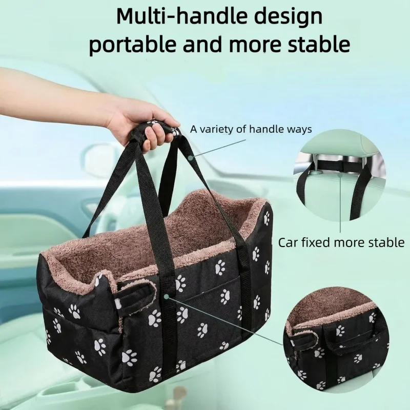 Pet Car Seat and Center Console Carrier description 1
