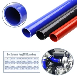 Red, blue, black Reinforced High Temp Straight Silicone Intercooler Tube Pipe Coolant Hose/air intake pipe/water hose ID16-120mm