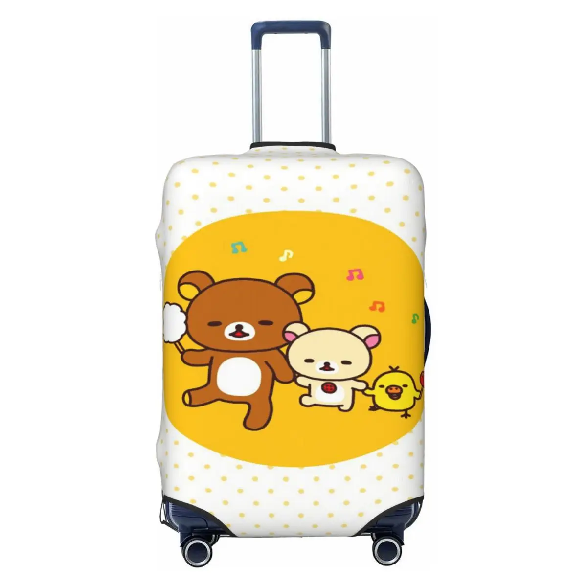 

Custom Rilakkuma Cartoon Travel Luggage Cover Washable Suitcase Cover Protector Fit 18-32 Inch