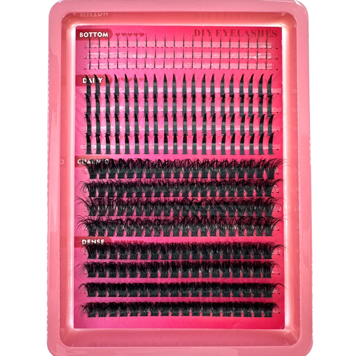 Manga cílios 80d/100d clusters de cílios com parte inferior & picos volume diy clusters wisy anime cílios extensões de chicote individuais