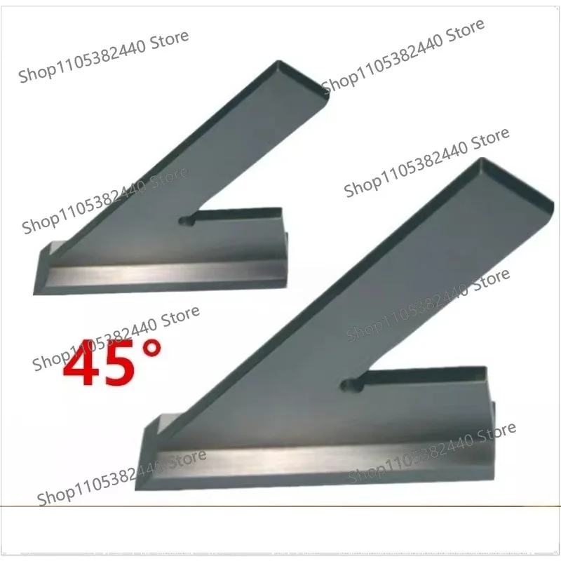 Precision 45 ° flat mouth angle ruler with seat, protractor, protractor, window angle ruler